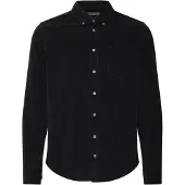 Casual Friday Langarmhemd "Langarmhemd CFAton", Herren, Gr. XL, N-Gr, schwarz (anthrazit schwarz), Obermaterial: 100% Baumwolle CO., normal, Hemden Langarmhemd