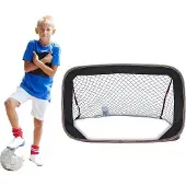 Markenlos Fußballtor für Kinder und Erwachsene - Pop-up, faltbar, schwarz