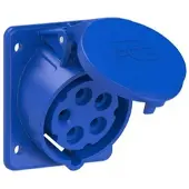 Pce 415-9ttf87 CEE-Anbausteckdose schräg (75x85mm) 16A 5p 9h IP44/IP54 TT 4159ttf87