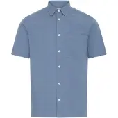 Casual Friday Kurzarmhemd "Kurzarmhemd CFAaberg Structured", Herren, Gr. XL, N-Gr, blau (bering sea), Obermaterial: 100% Baumwolle CO., Hemden Kurzarmhemd
