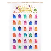 Dripio Ramadan-Kalender zum Befüllen, Stoff, 30 Taschen, wiederverwendbar, Set D