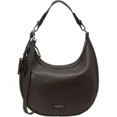 Marc O'Polo Leder Umhängetasche Schultertasche Bellilo Crossbody Bag Burnt Coffee dunkelbraun