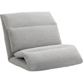 Dripio Vloerstoel Loungesessel 5-fach verstellbar 72x71x60 cm hellgrau