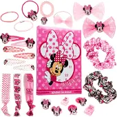 Disney Minnie Mouse Adventskalender 2026 Mädchen, 24 Haar-Accessoires – Pink