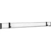 MAUL Multifunktionsklemmleiste MAULpro, inkl. 2 Multifunktionshaken, für Flipchartblöcke ab 11 mm Lochung, B 42 x T 15 x L 500 mm, Aluminium