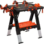 Dripio Klappbare 2-in-1 Werkbank, 227/454 kg, 6 Höhen, 79x89x63,5 cm