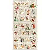 Dripio Stoff-Adventskalender zum Befüllen, 24 Fächer, 120x60 cm