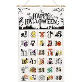 Dripio Stoff-Adventskalender Halloween, 31 Taschen, befüllbar, wiederverwendbar