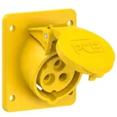 Pce 413-4f87 CEE-Anbausteckdose schräg (75x85mm) 16A 3p 4h IP44/IP54 4134f87