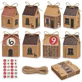 Dripio Adventskalender zum Befüllen, 24 Haus-Schachteln, DIY-Set