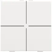 Züblin 154-51004 4 fach Taster für Niko Home Control, white coated 15451004