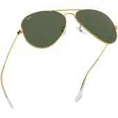 Ray-Ban RB 3025 AVIATOR Unisex-Sonnenbrille Vollrand Pilot Metall-Gestell, gold