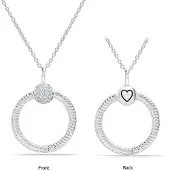 Bibei Damenkette mit Anhänger und Zirkonia, 925 Sterling Silber BICLL018