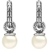Bibei Damen Creolen mit Perle aus 925 Sterling Silber BIPE036
