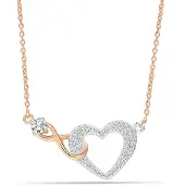 Bibei Damen-Halskette mit Herzanhänger aus zirkonischem Stein 925 Sterling Silber BICLL017