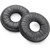 Poly Ohrpolster aus Kunstleder (Satz), Kissen-/Ringsatz, Schwarz