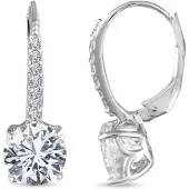 Bibei Damen Ohrhänger mit Zirkonia, 925 Sterling Silber BIPE019