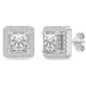 Bibei Echte Funkel Ohrringe für Damen aus 925 Sterling Silber mit Zirkonia