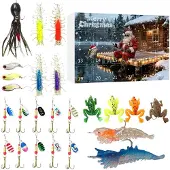 Merkloos Adventskalender für Fischer mit 24 Ködern