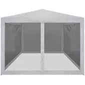 Merkloos Pavillon mit Netzwänden für Veranstaltungen