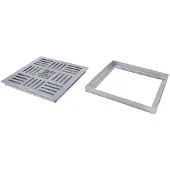 Merkloos Edelstahl-Ablaufgitter - Quadratisch, 20 x 20 cm