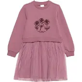 s.Oliver Sweatshirt-Kleid mit Glitzer-Applikation und Tüllrock