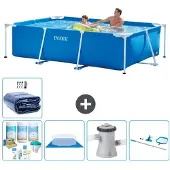 Intex Rechteckiger Frame Pool - 260x160x65 cm - 6-teilig S20035