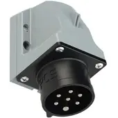 Pce 517-7v CEE-Wandgerätestecker 16A 7p 7h IP44/IP54 5177v