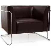 Hjh OFFICE CURACAO | 1-Sitzer - Lounge Sofa Braun