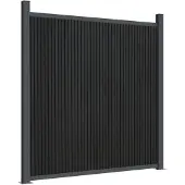 vidaXL Zaunelement Grau 1045x186 cm WPC