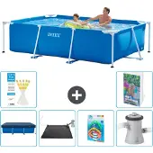 Intex Rechteckiger Frame Pool - 260x160x65 cm - 5-teilig S37