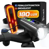 MIVELO Fahrradlicht Set mit Fernlicht & Bremslicht "AXIS ULTRA" - Zubehör
