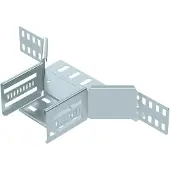 OBO 6042111 Anbau-Abzweigstück für Kabelrinne 60x100 Stahl bandverzinkt RAA 610 FS