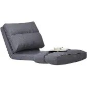 Dripio Loungestoel, verstellbar, 194 cm, Bodenkissen, grau