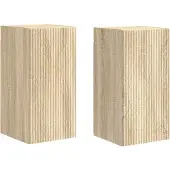Merkloos Set aus 2 Holz-Wandregalen für das moderne Wohnzimmer