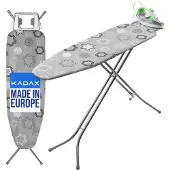 Kadax Klappbares Bügelbrett, 120x38cm Dampfbügelbrett mit Metallnetz