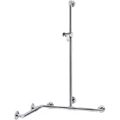 Keuco PLAN Care Duschhandlauf mit Brausestange, Breite 1097mm, Tiefe 797mm, Höhe 1263mm, 34915019611, Farbe: Verchromt