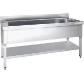 GOLDINOX Edelstahl-Spüle, groß, Beckenmaße 1000x700 mm, mit 1 PREMIUM-Becken –