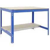 Simon Rack PROREGAL Werkbank BUFFALO | HxBxT 84x150x76cm | Traglast 600kg | Blau