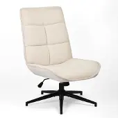Dripio Dreh- und Relaxsessel mit Chenille-Bezug, beige, 61x67x89-95 cm