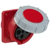 Pce 434-6fc CEE-Anbausteckdose schräg (100x107) 63A 4p 6h IP67 POWER TWIST 4346fc