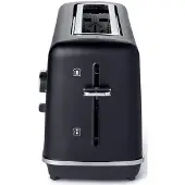 Riviera & Bar QGP669, 2 Scheibe(n), Schwarz, Edelstahl, Chrom, Tasten, Drehregler, 1010 W, 410 mm