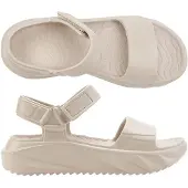 Original Brands Holster Holster Vegane Flatform-Sandalen für Damen BRAUN 40