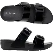 Original Brands Holster Holster Skyhigh – Vegane Slipper für Damen – Podologisch – Wasserfest SCHWARZ 39