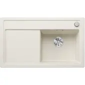 OEM Granitspüle 86x51 cm, Soft White, für 45 cm Unterschrank