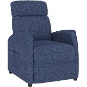 vidaXL Relaxsessel Blau Stoff