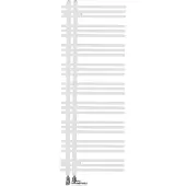 Zehnder Design Heizkörper Yucca YA-130-060 1304x47x578, ZY300358B100000, Heizkörper: Weiß RAL 9016