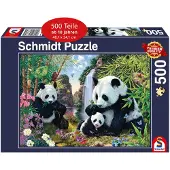 Sonstige Verlage Schmidt Spiele 57380 Pandafamilie am Wasserfall Puzzle, 500 Teile, 500 Stück(e), Tiere, 10 Jahr(e)