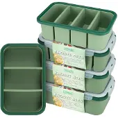 Bourgini Frosti Bits Familien-Set – 5 Silikon-Meal-Prep-Behälter – auslaufsicher – BPA-frei