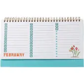 Famanu Bürokalender Monatliche Planung - 25x15 cm - Dekorativ und Funktional